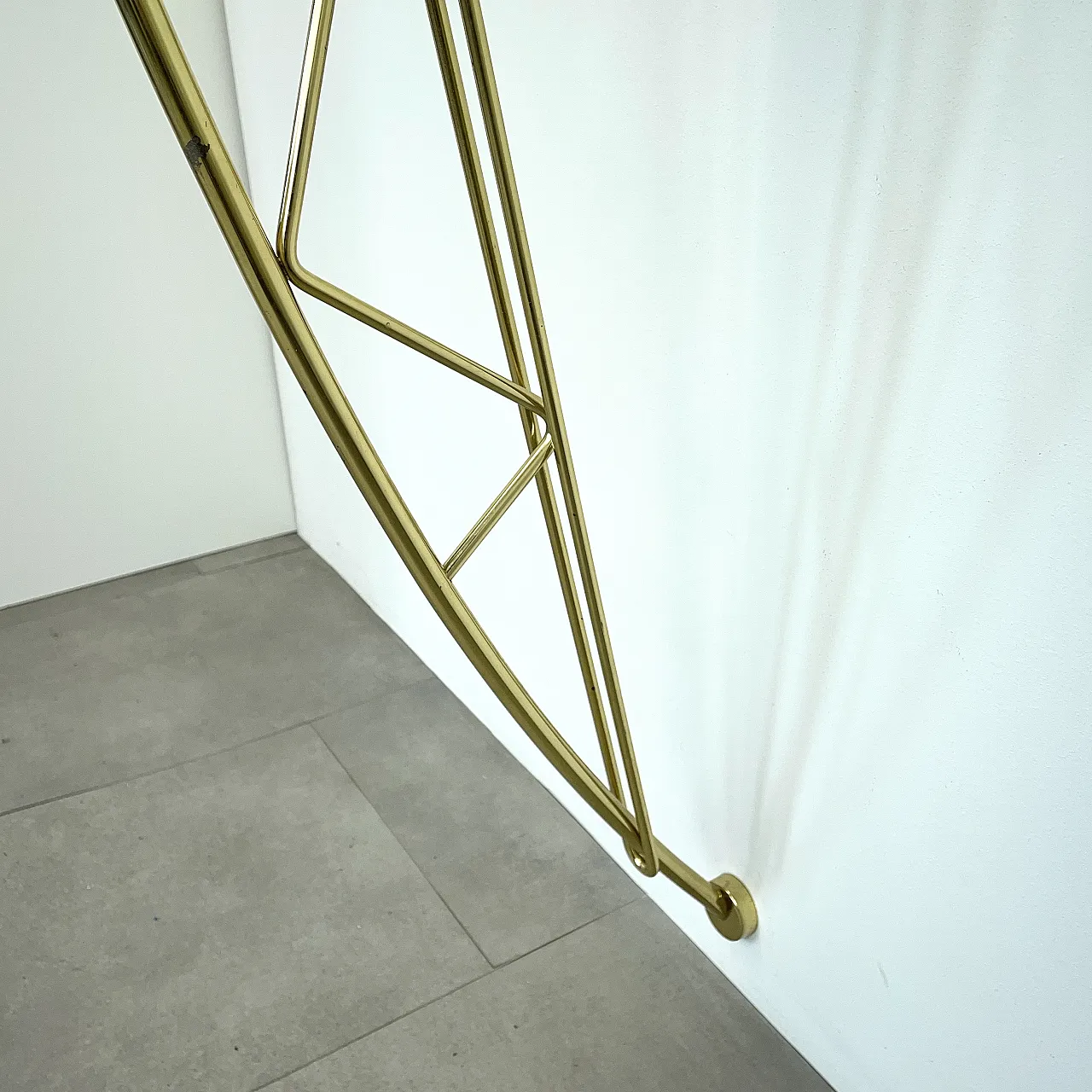 Hanging console in brass and copper produced by Driade, Italy, 1990s 11