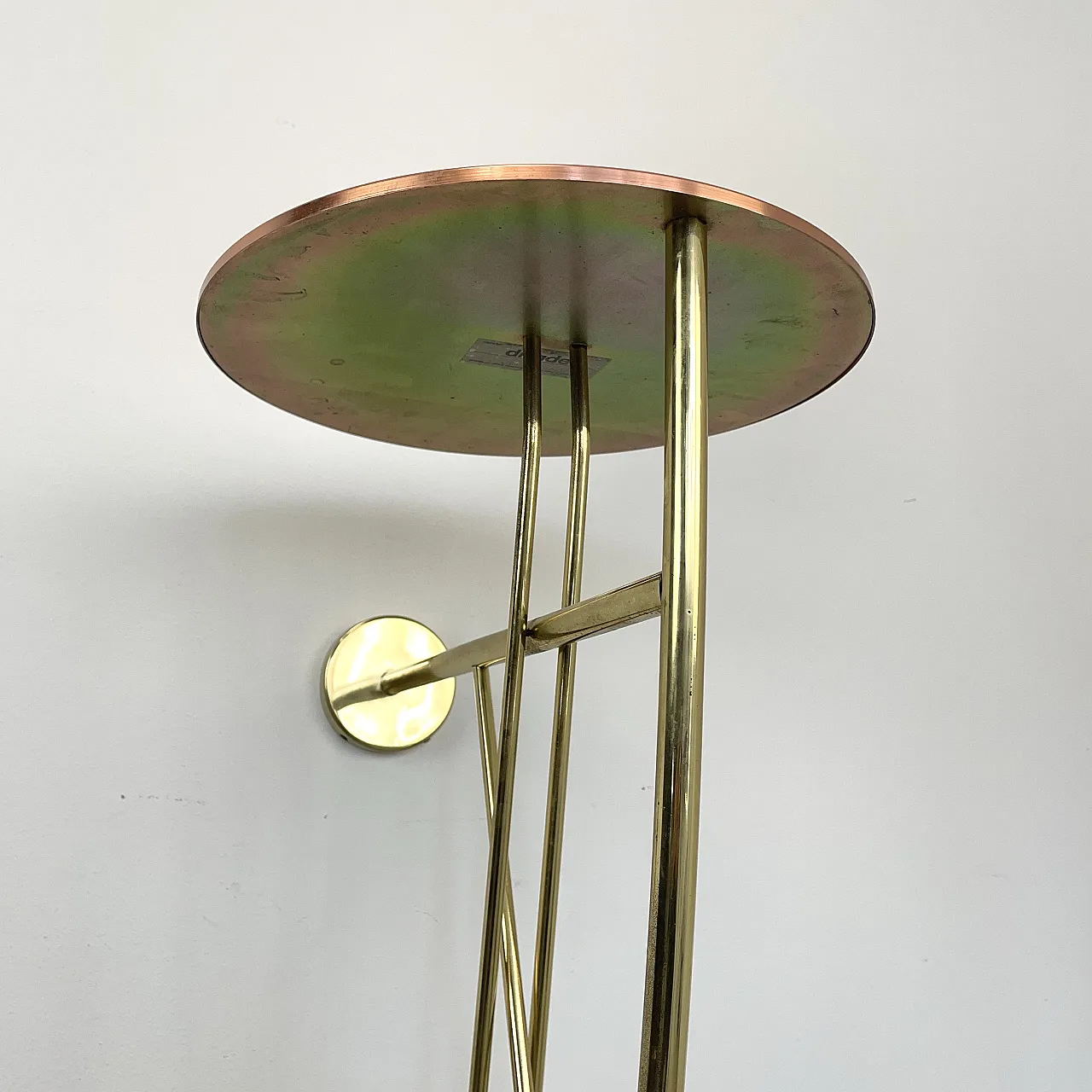 Hanging console in brass and copper produced by Driade, Italy, 1990s 14