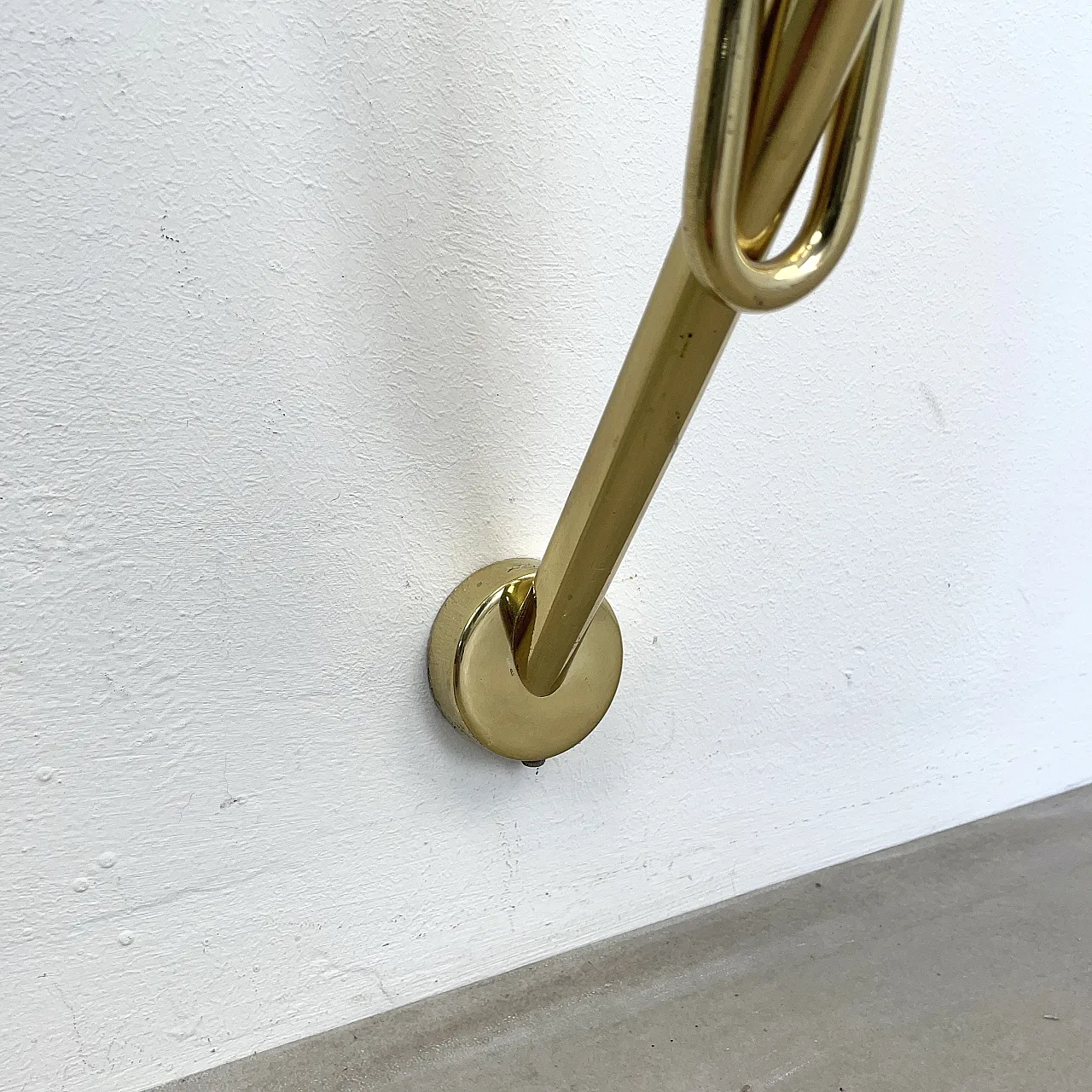 Hanging console in brass and copper produced by Driade, Italy, 1990s 16