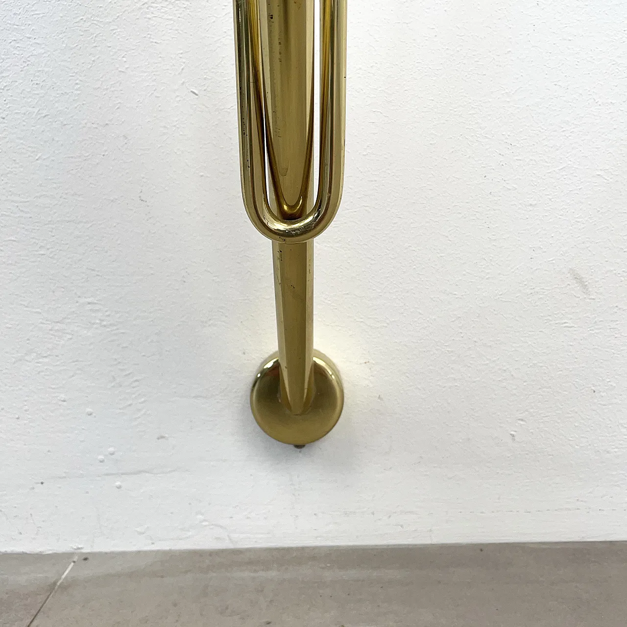 Hanging console in brass and copper produced by Driade, Italy, 1990s 18