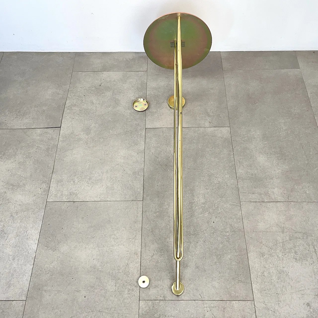 Hanging console in brass and copper produced by Driade, Italy, 1990s 19