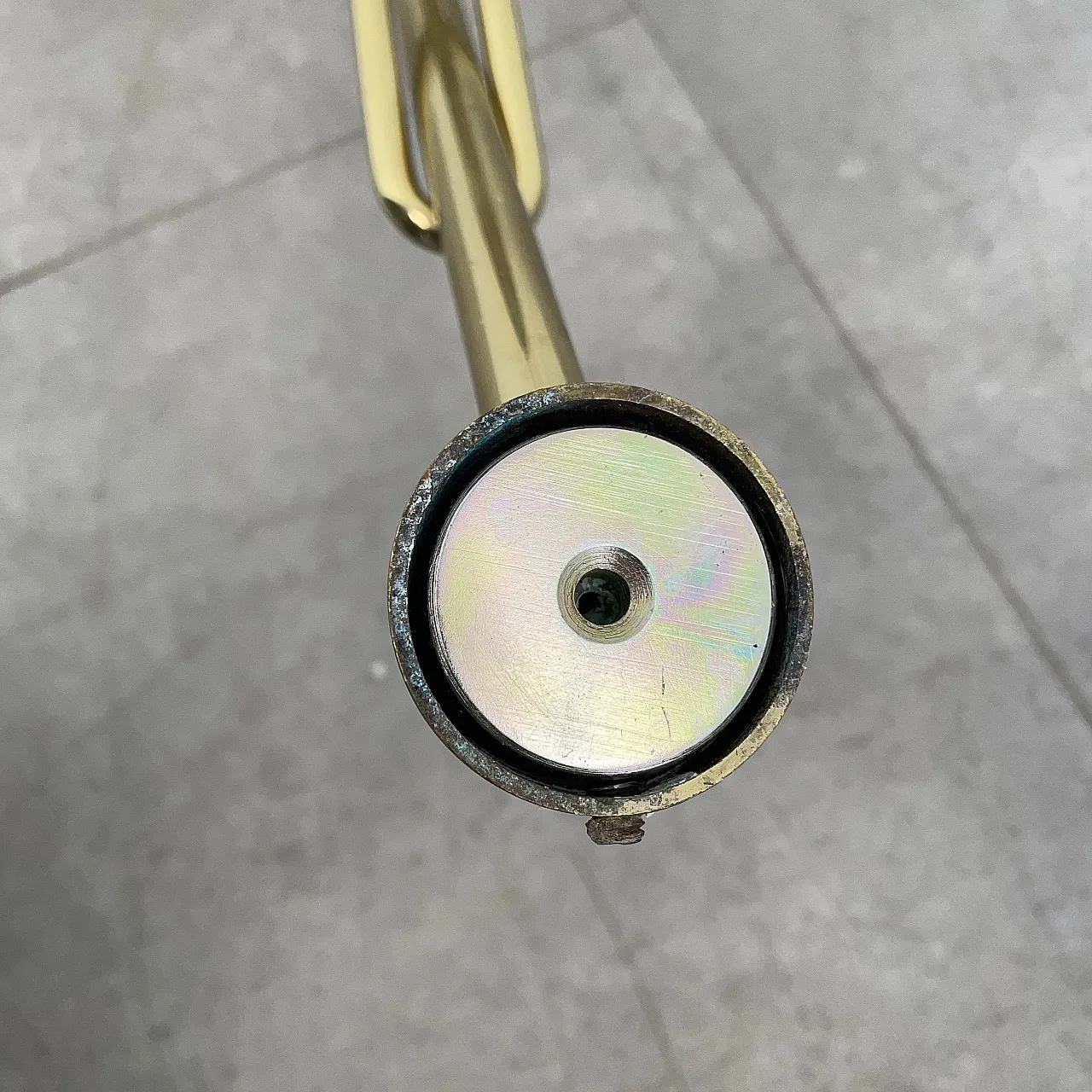 Hanging console in brass and copper produced by Driade, Italy, 1990s 23