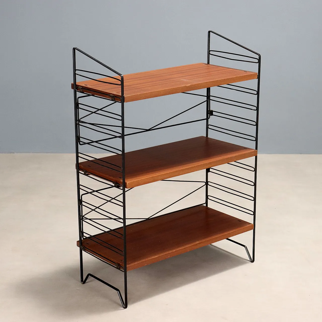 Small library in Teak and Metal, 1960s 1