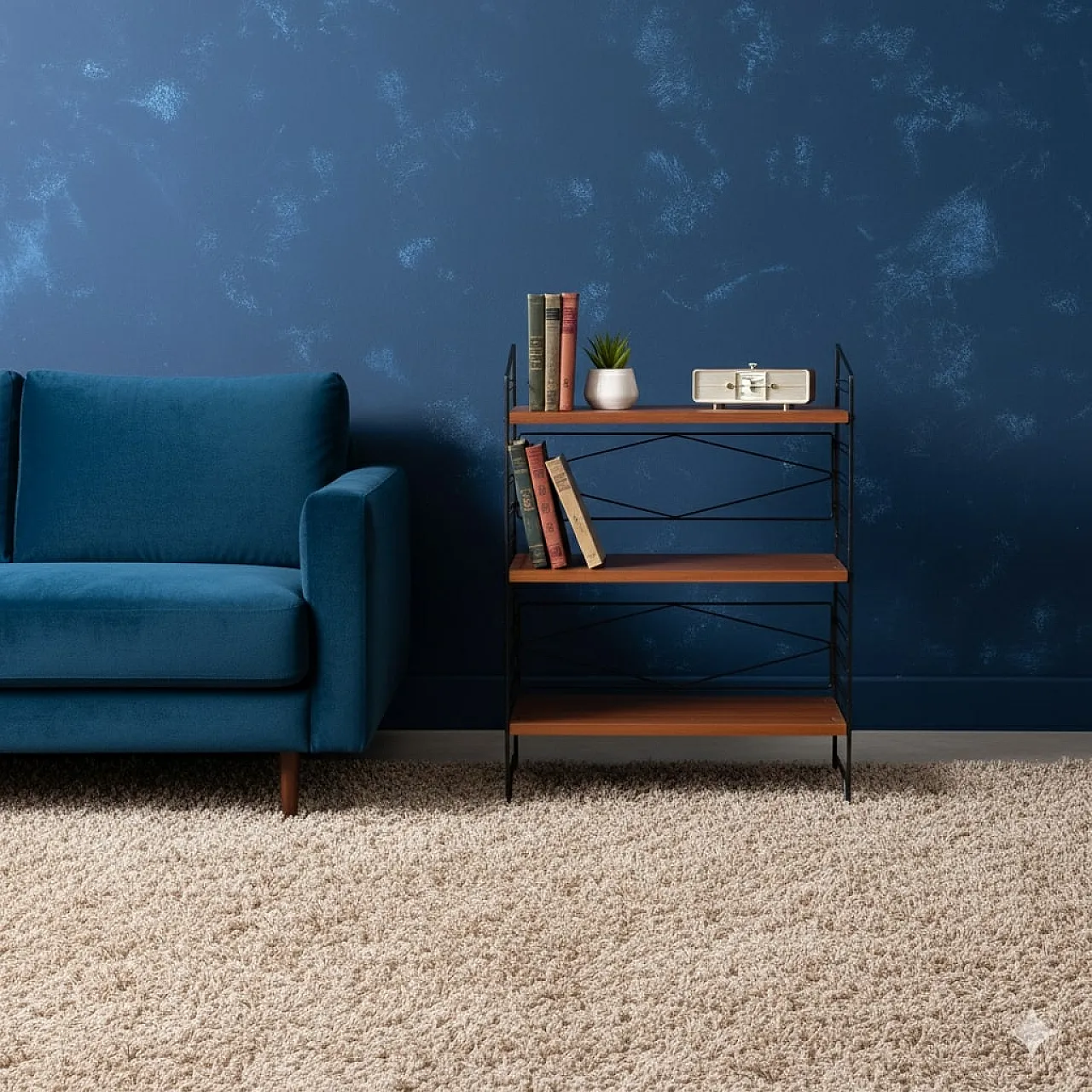 Small library in Teak and Metal, 1960s 2