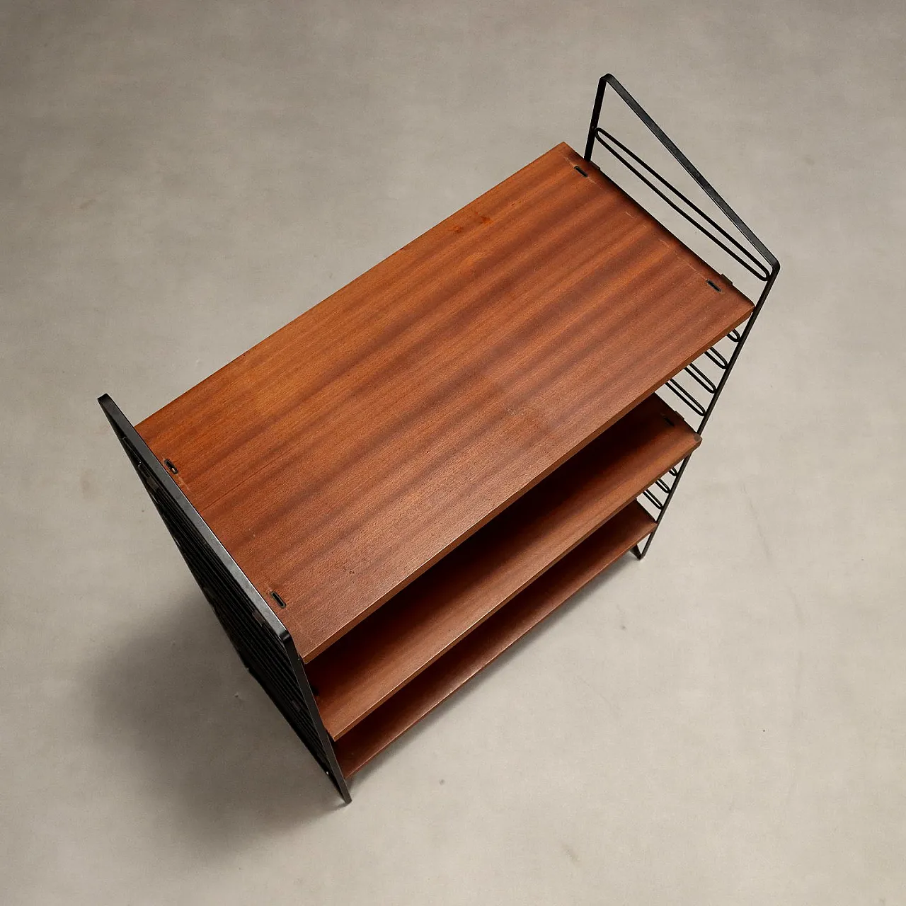 Small library in Teak and Metal, 1960s 5