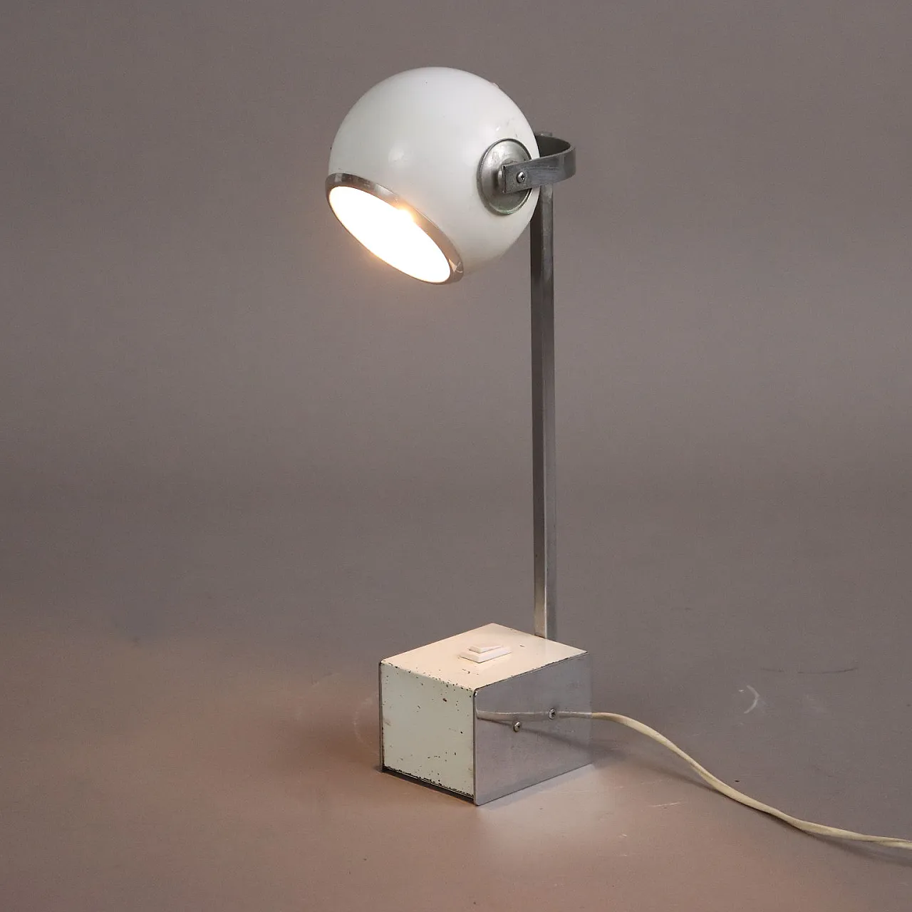 Lampada in alluminio e metallo di Stilnovo, anni '70 1