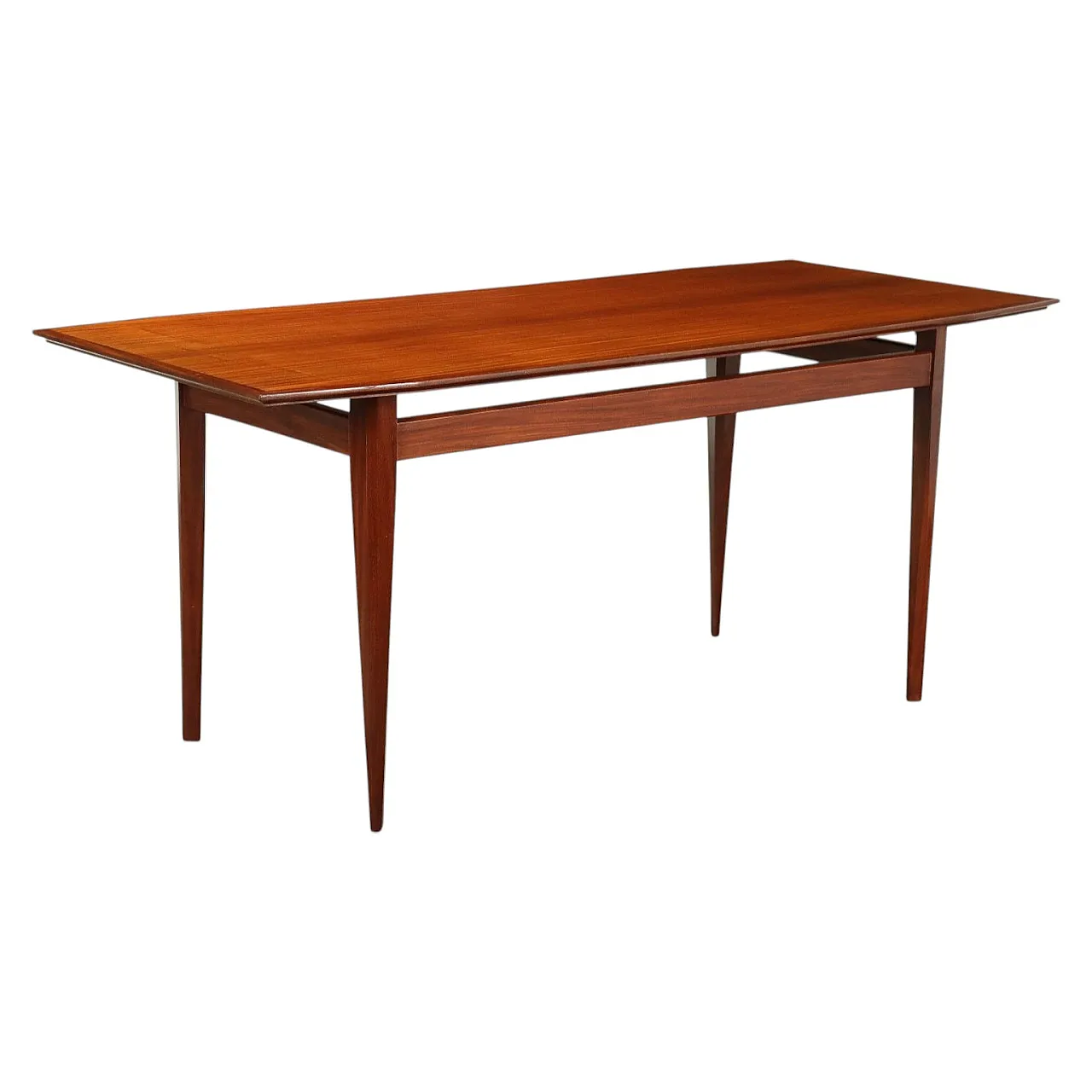 Tavolo in faggio impiallacciato e mogano, anni '60 1