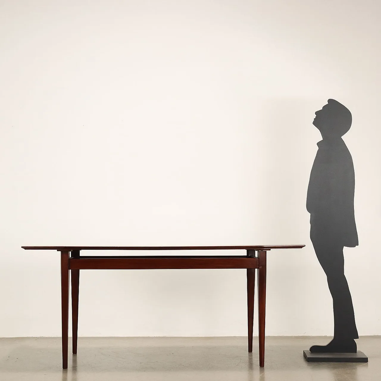 Tavolo in faggio impiallacciato e mogano, anni '60 3