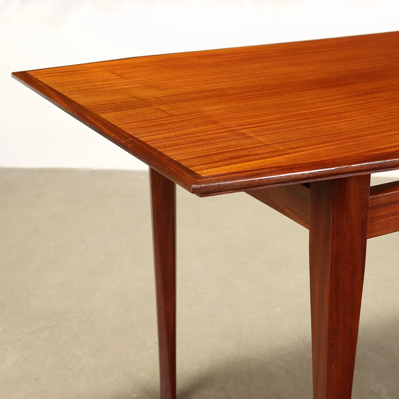 Tavolo in faggio impiallacciato e mogano, anni '60 4