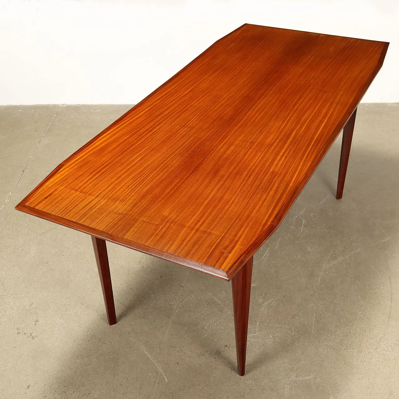 Tavolo in faggio impiallacciato e mogano, anni '60 7