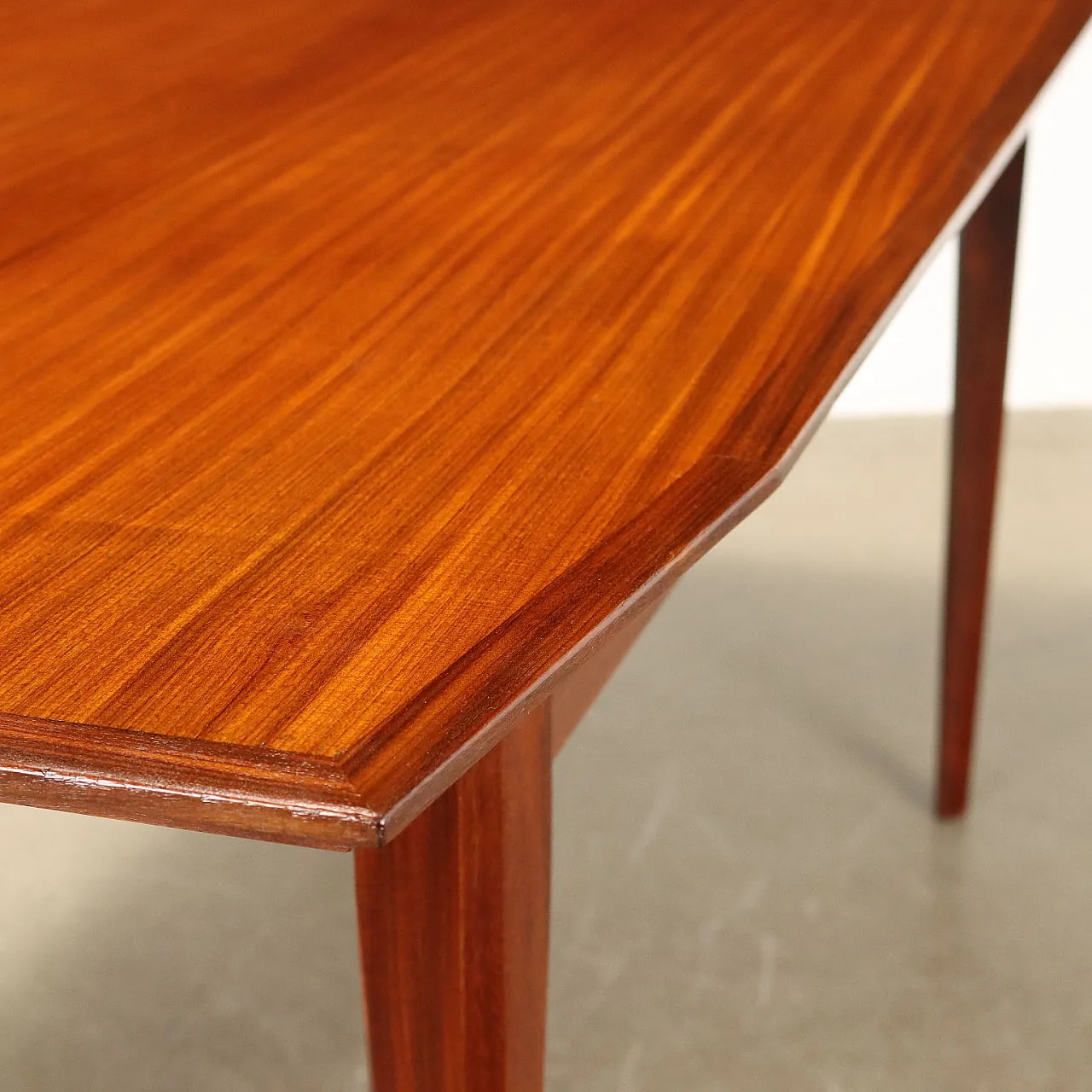 Tavolo in faggio impiallacciato e mogano, anni '60 8