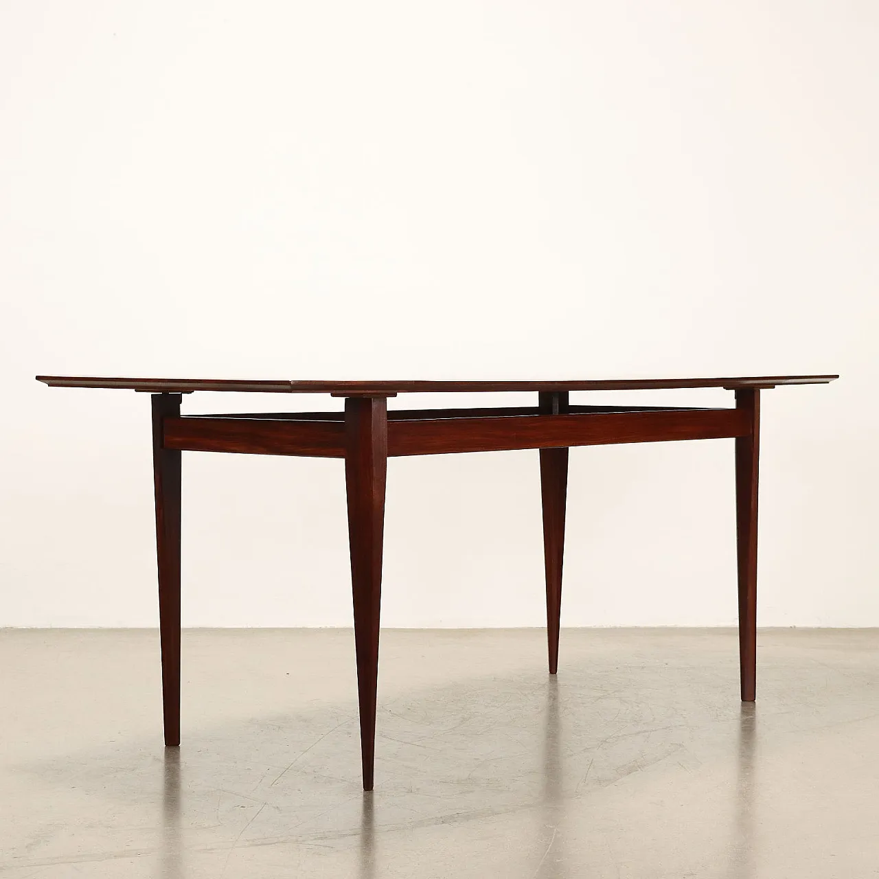 Tavolo in faggio impiallacciato e mogano, anni '60 9