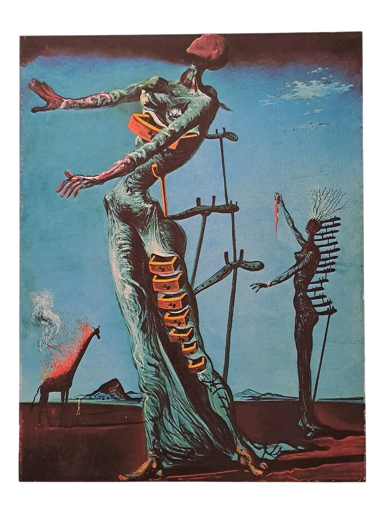 The Burning Giraffe by Salvador Dali, lithograph, 20th century 5