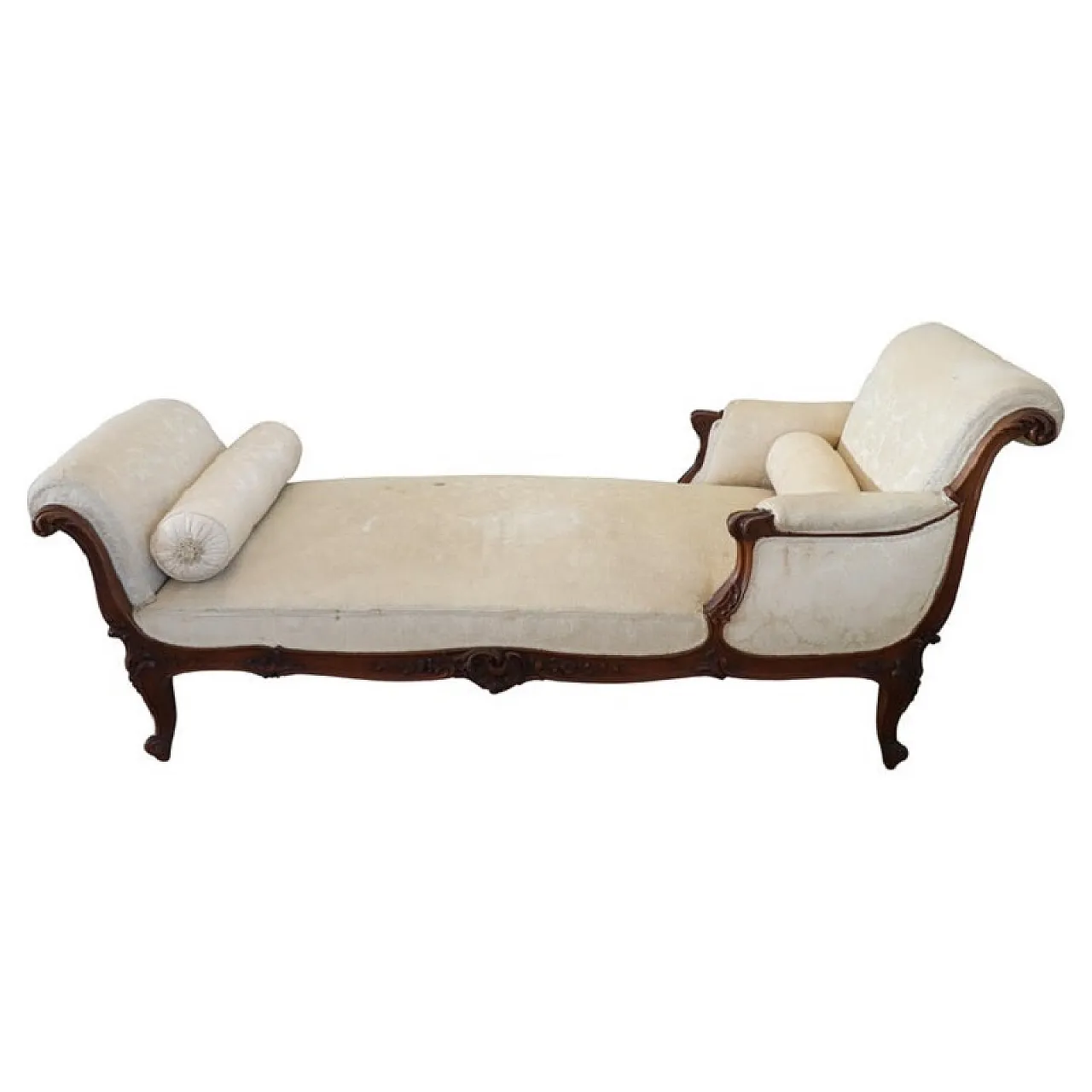 Louis XV chaise longue daybed, late 19th century 1