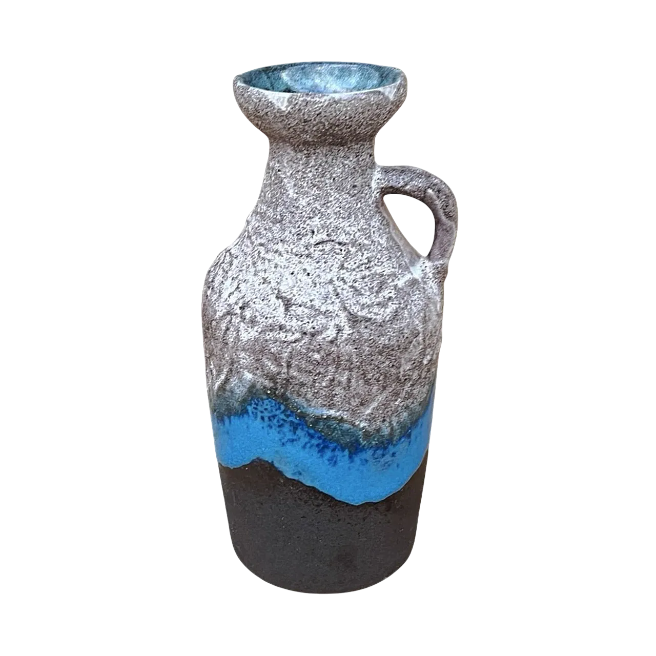 Ceramic vase with handle by Strehla Keramik, 1970s 7