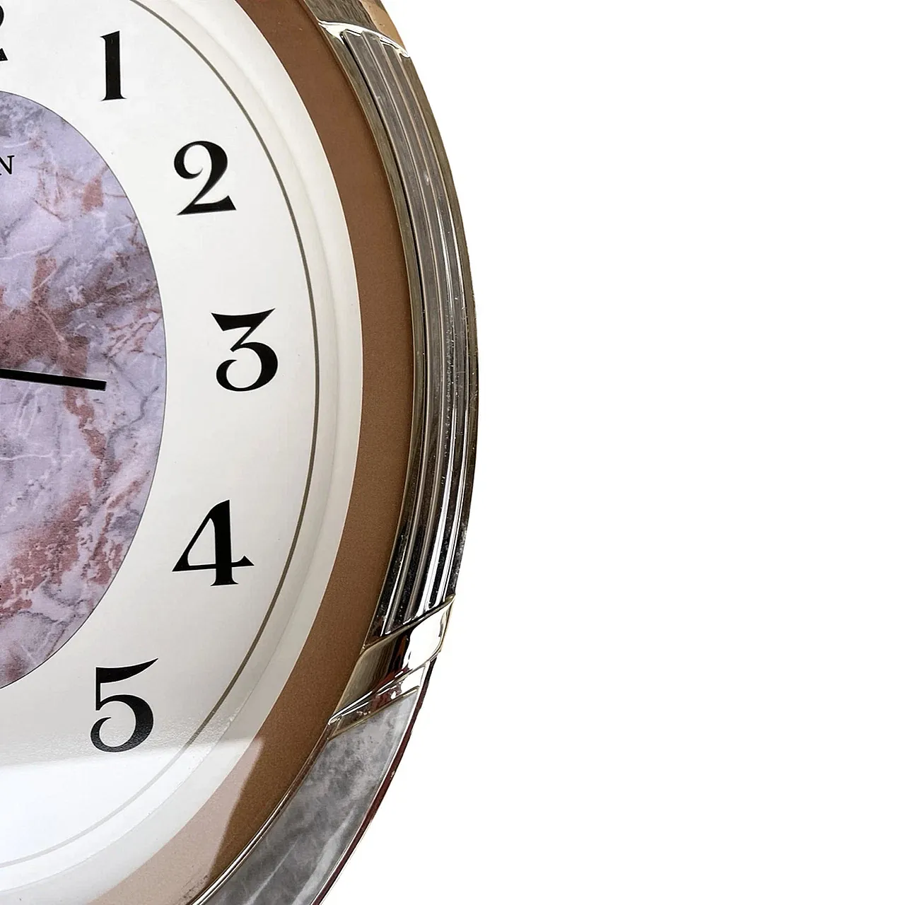 Hollywood Regency Citizen wall clock, 1980s 8