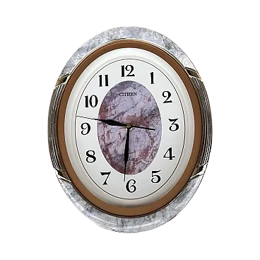 Hollywood Regency Citizen wall clock, 1980s