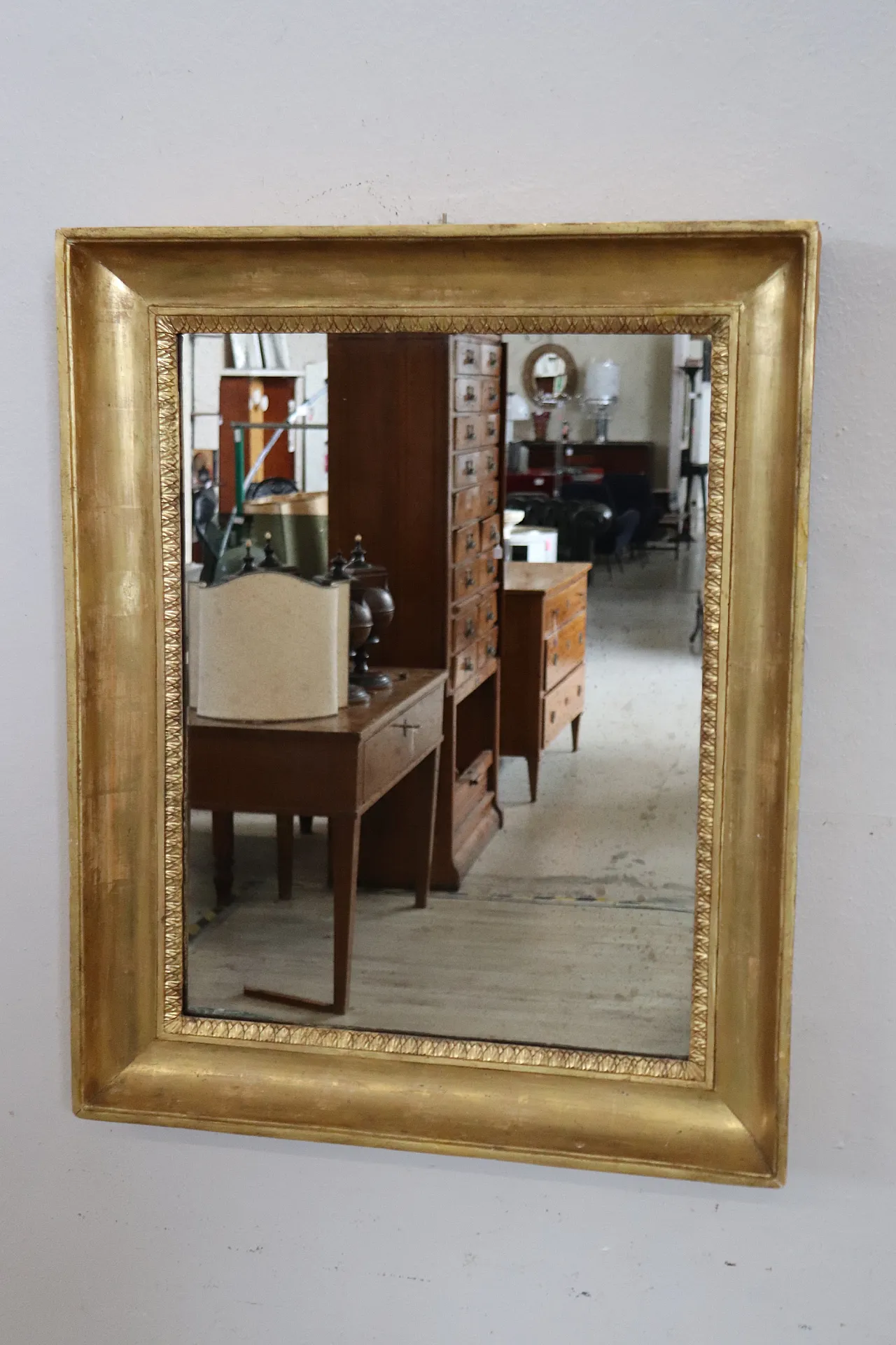 Specchio antico in legno dorato, '800 12