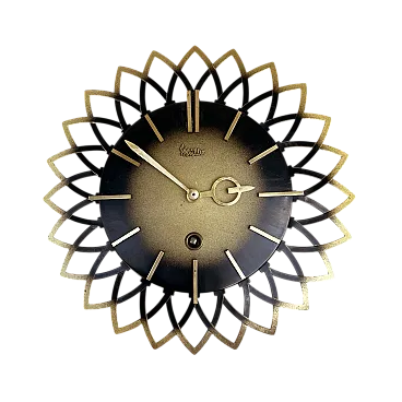 Mechanical sun hanging clock by Müller, 1960s