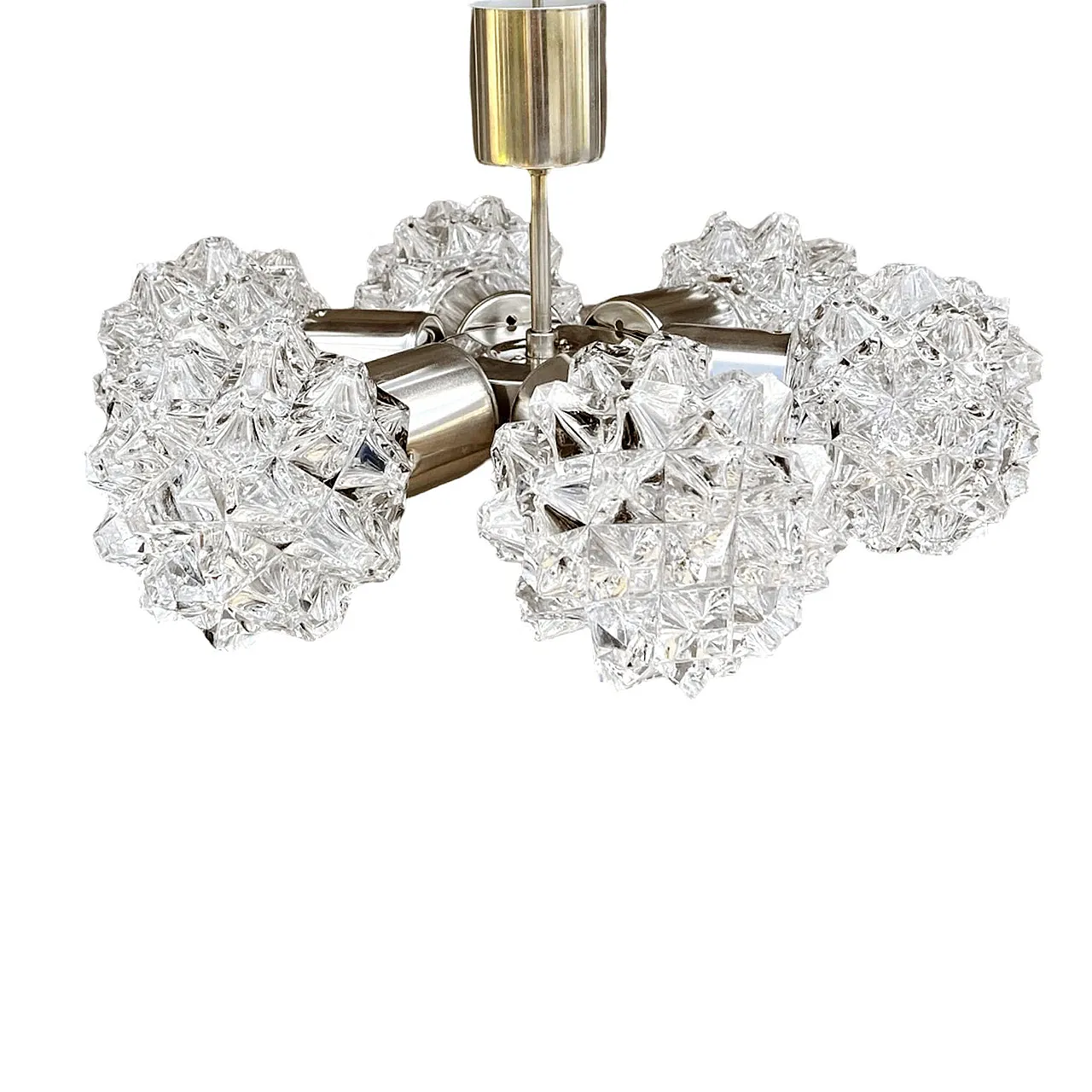 Sputnik chandelier by Kamenicky Senov, 1970s 1