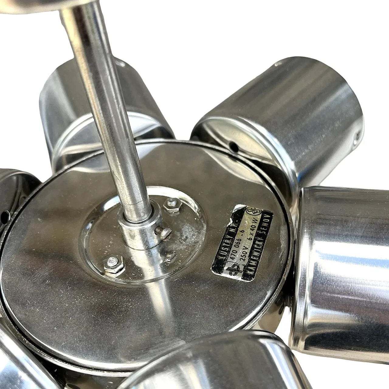 Sputnik chandelier by Kamenicky Senov, 1970s 5