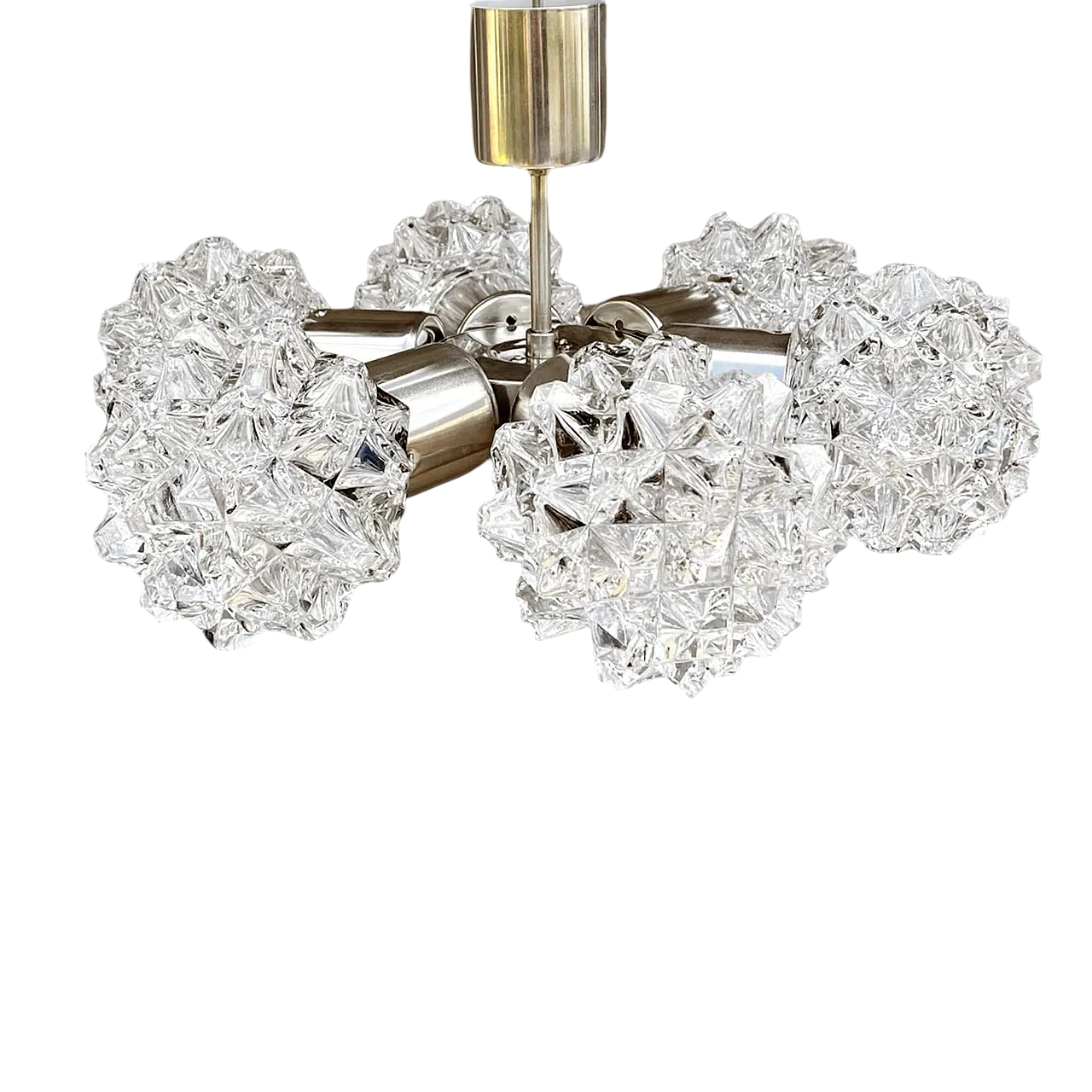Sputnik chandelier by Kamenicky Senov, 1970s 8