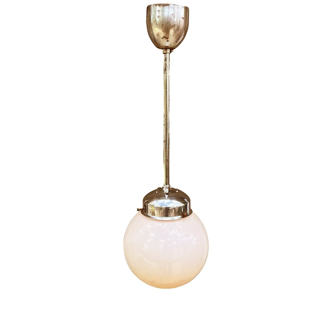 Art Deco pendant lamp by Napako, 1940s 3