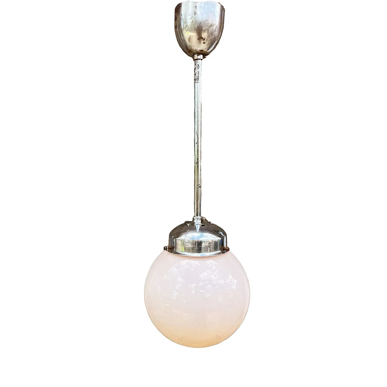 Art Deco pendant lamp by Napako, 1940s 6