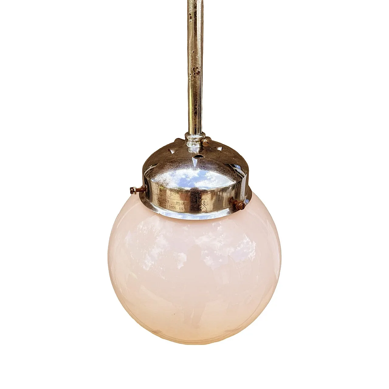 Art Deco pendant lamp by Napako, 1940s 7