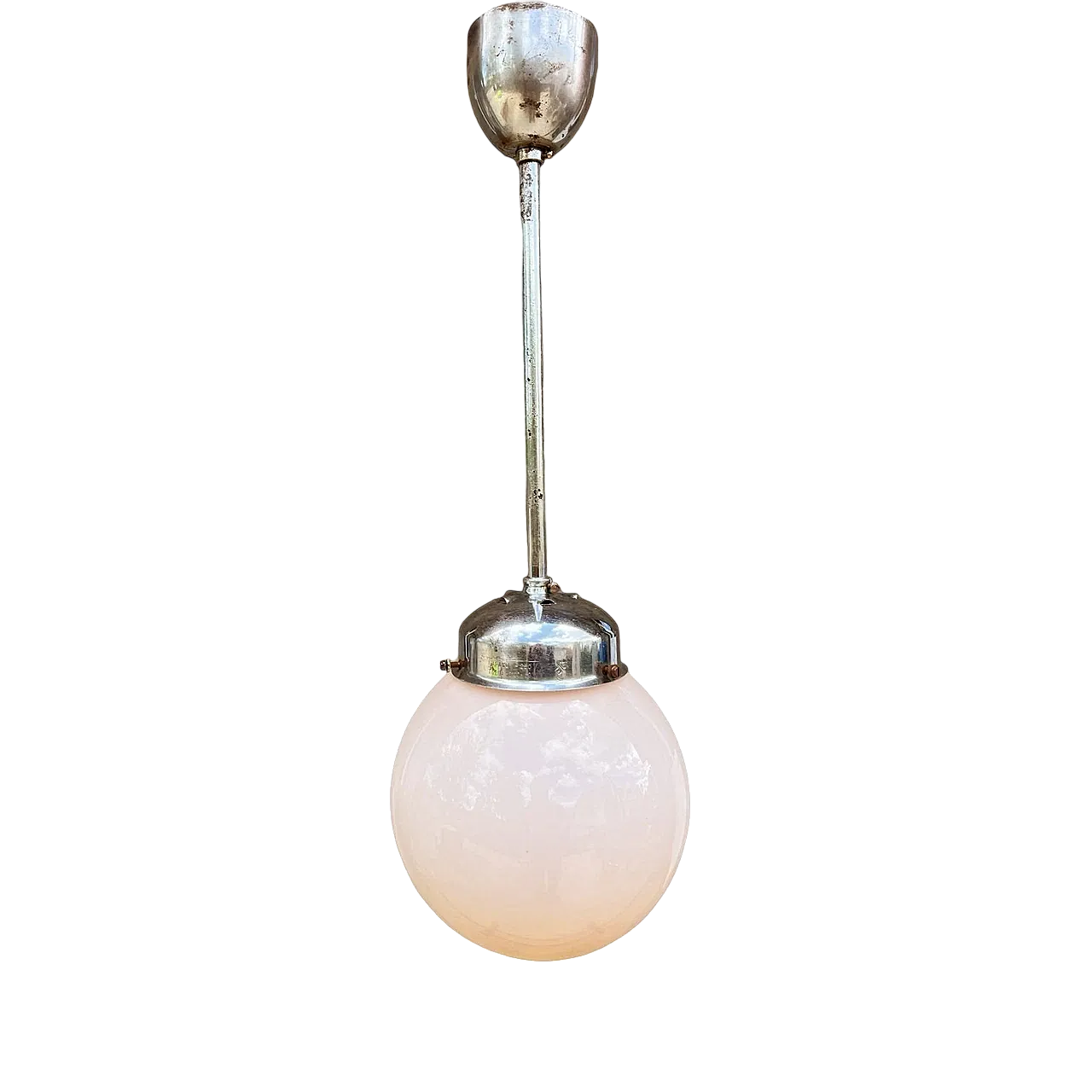 Art Deco pendant lamp by Napako, 1940s 9
