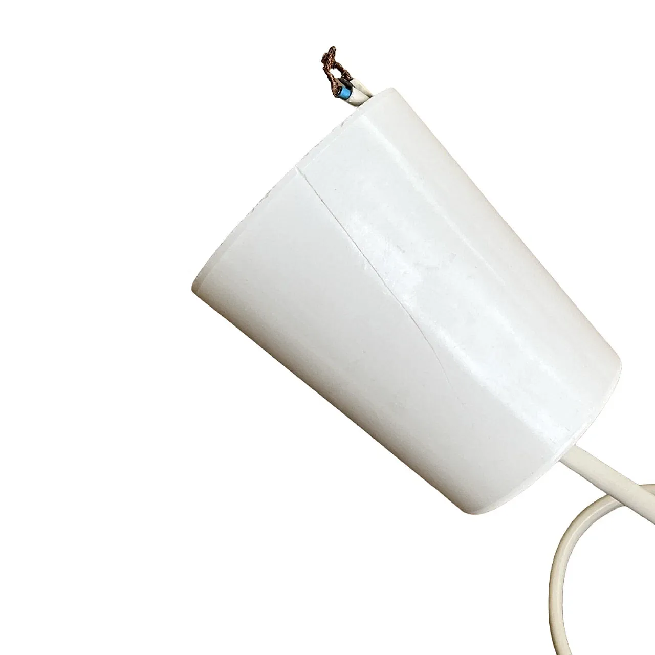 Ceiling lamp with wicker shade, 1960s 2