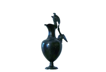 Cast bronze jug, 19th century