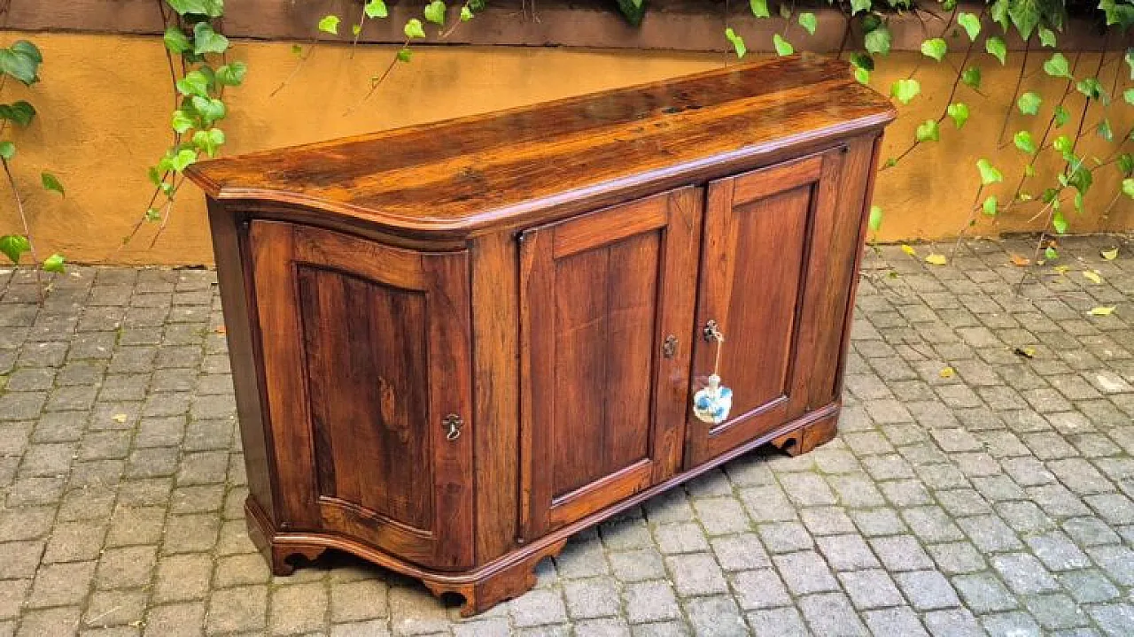 Credenza emiliana in legno di noce, '700 4