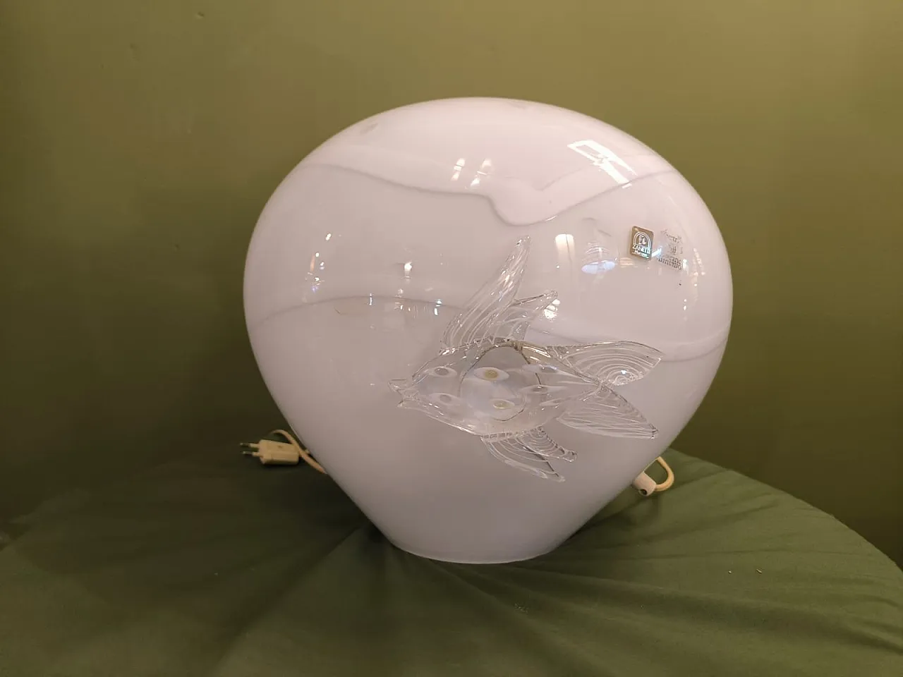 Murano lamp with fish, 1970s 1