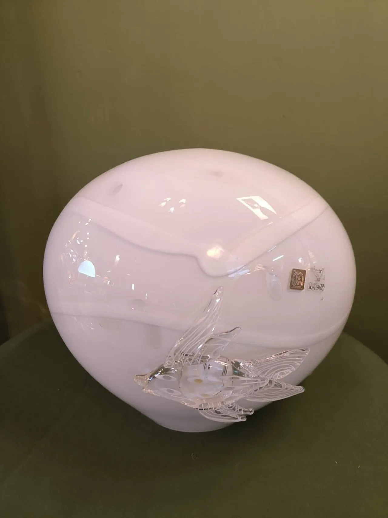 Murano lamp with fish, 1970s 3