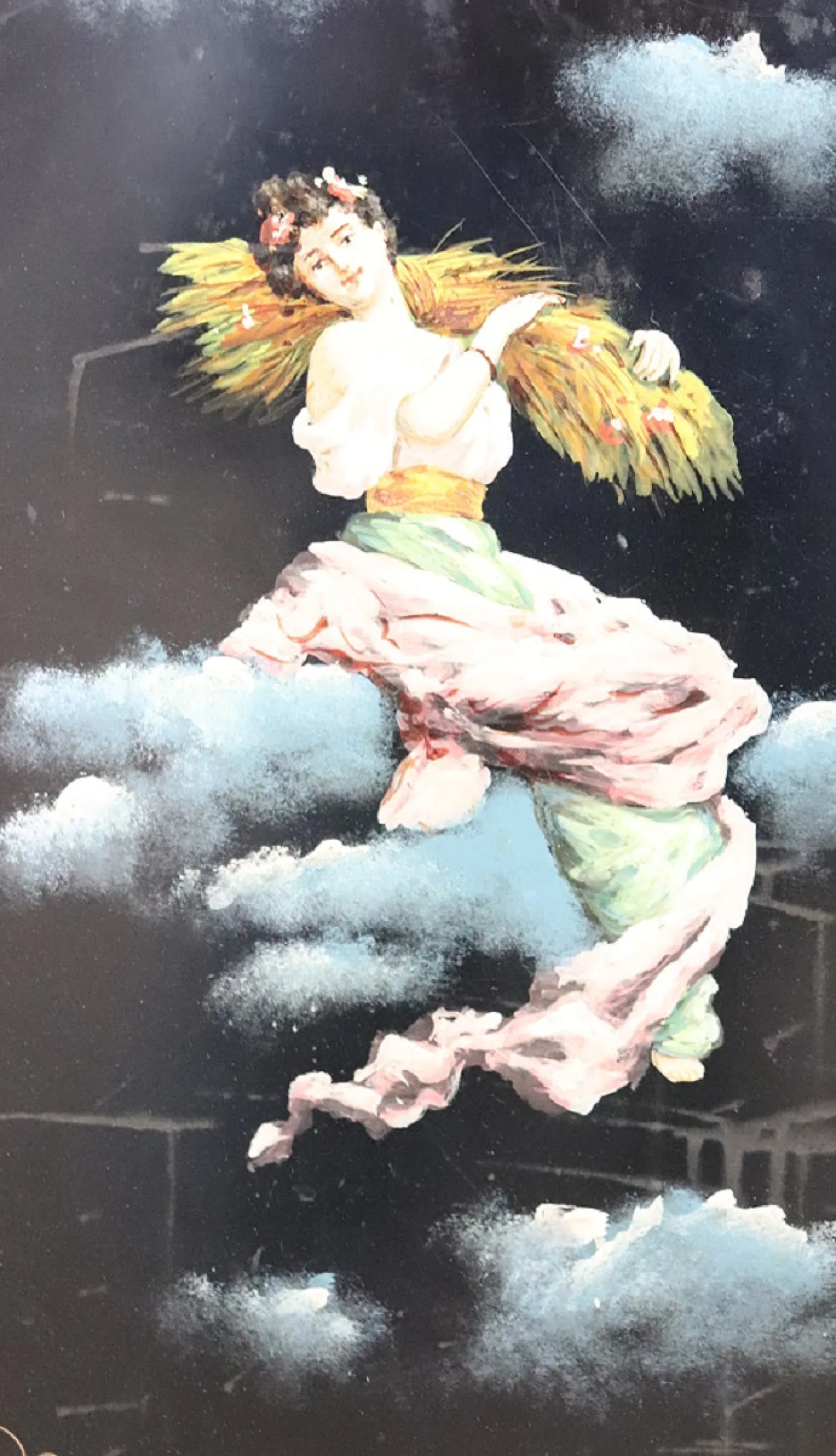 Pair of single beds in painted iron from the early 1900s 13