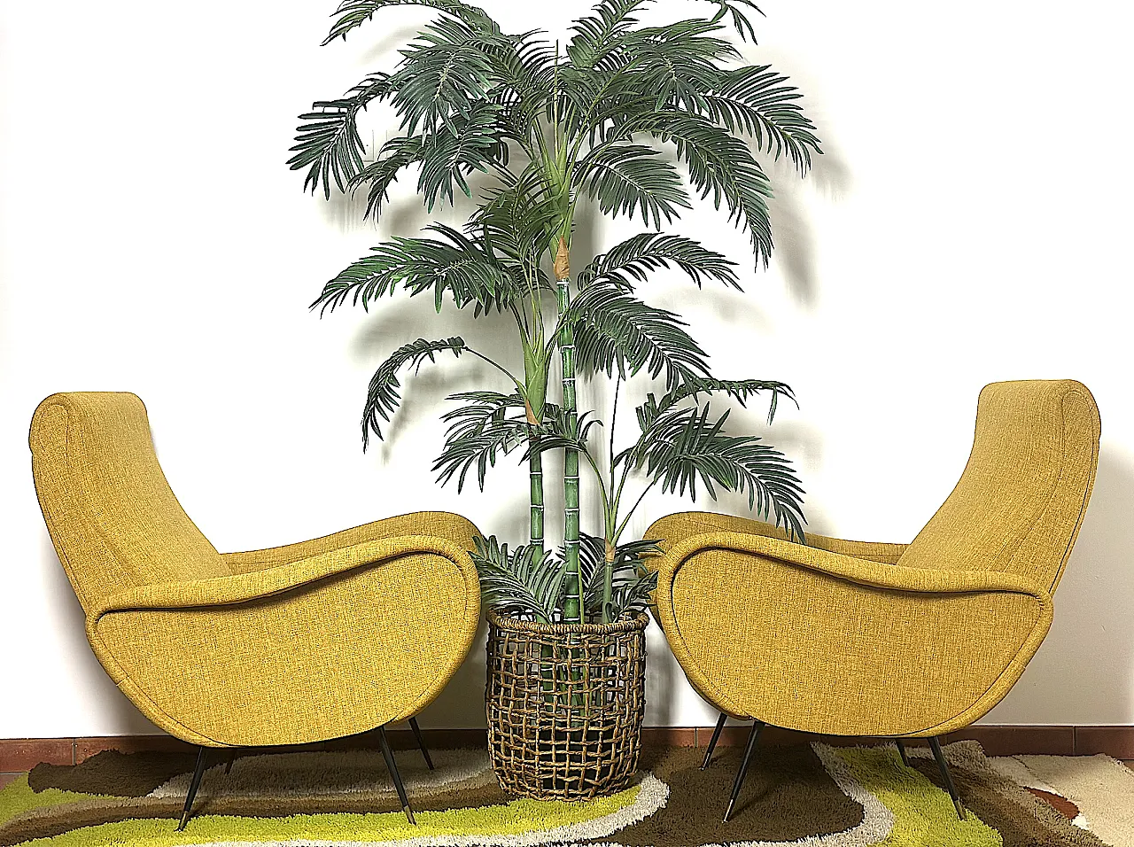 Pair of armchairs Marco Zanuso style, 1950s 1