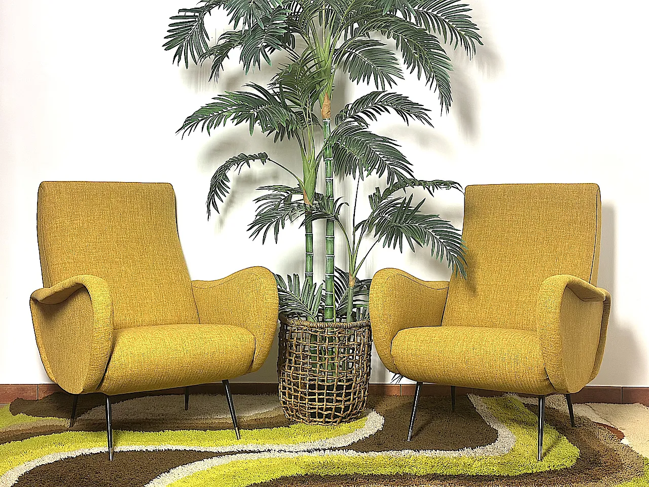 Pair of armchairs Marco Zanuso style, 1950s 2