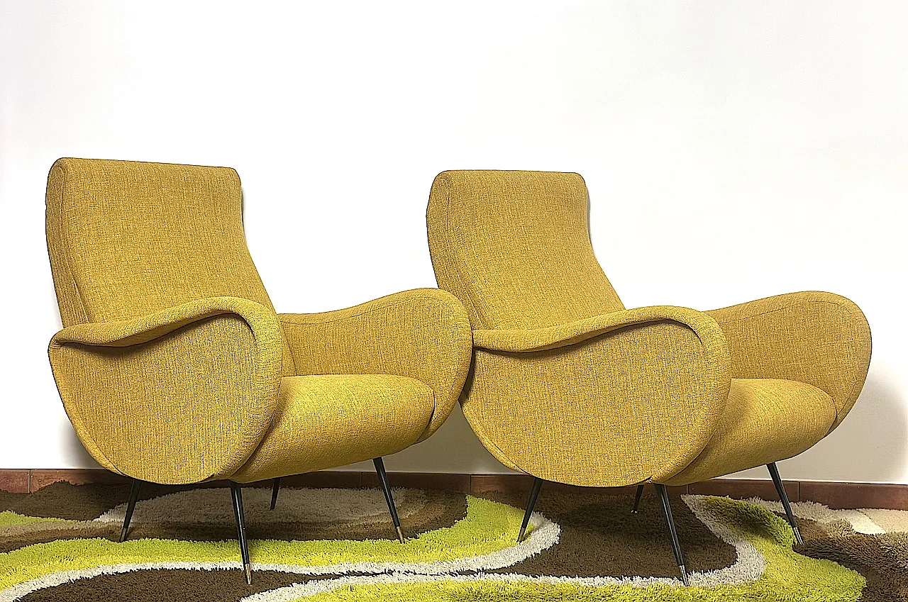 Pair of armchairs Marco Zanuso style, 1950s 5