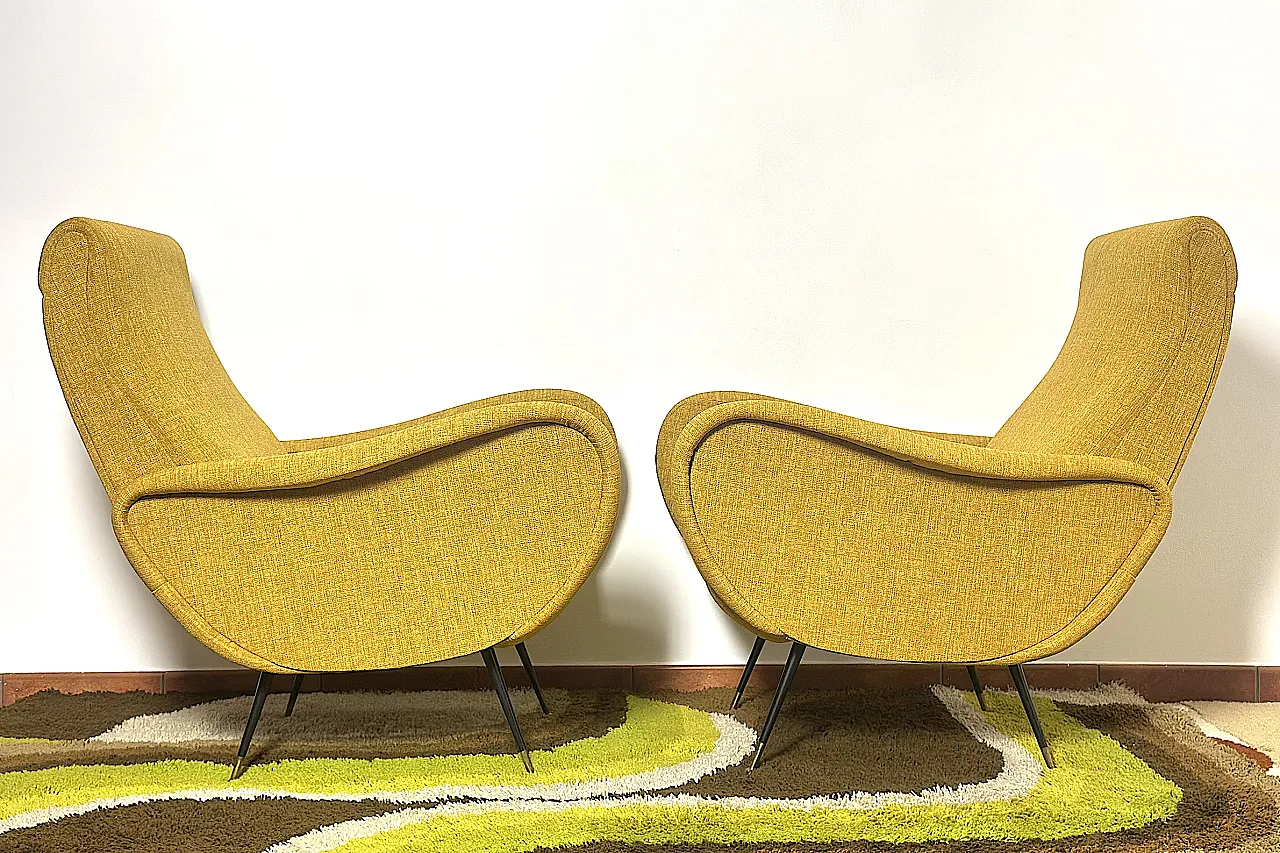Pair of armchairs Marco Zanuso style, 1950s 10