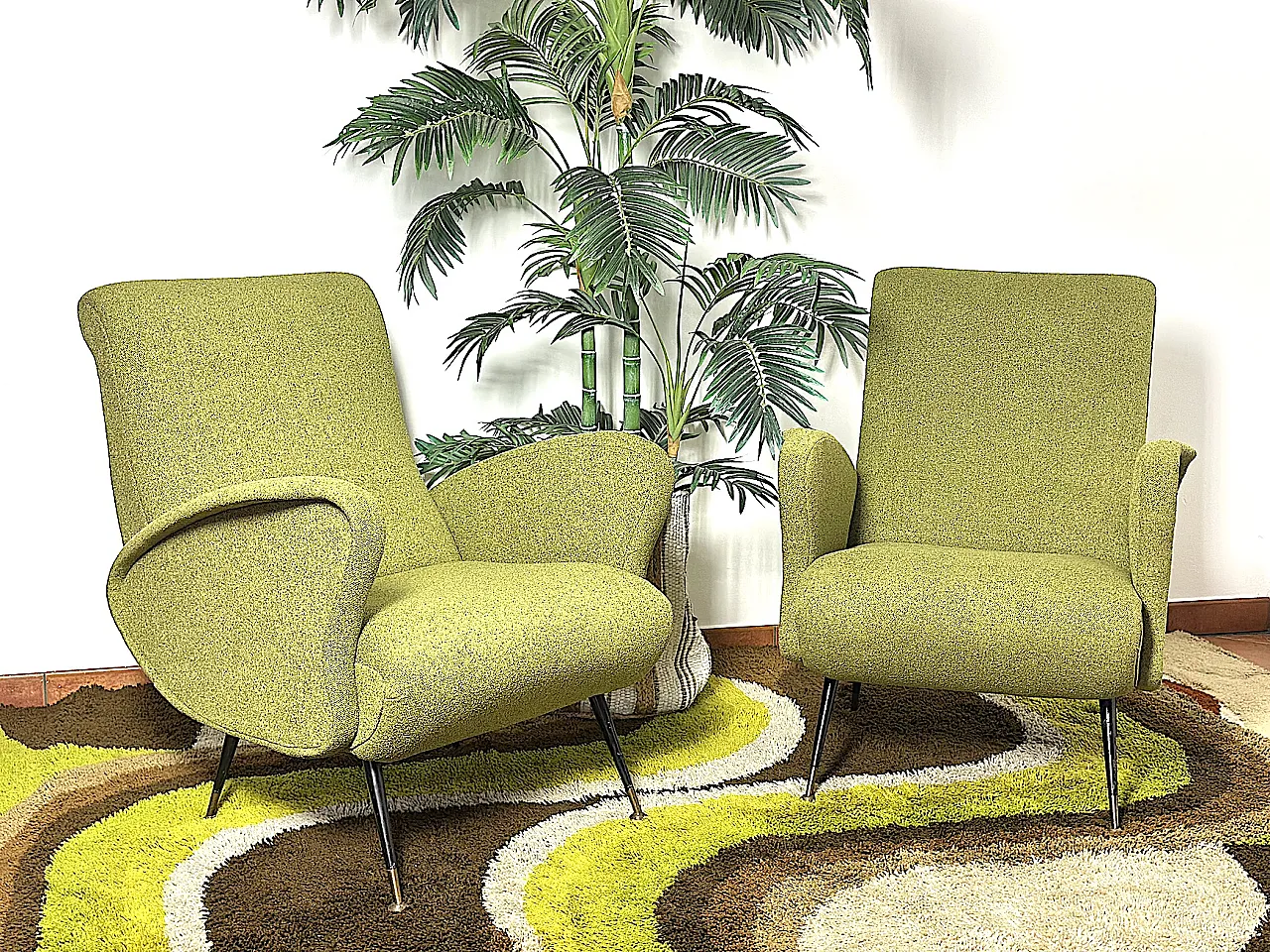 Pair of armchairs by Isa Bargamo, 1950s 2