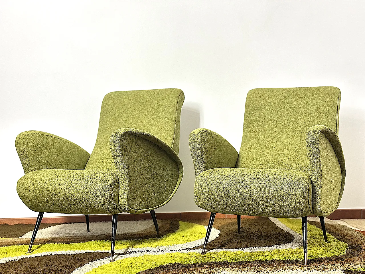Pair of armchairs by Isa Bargamo, 1950s 4