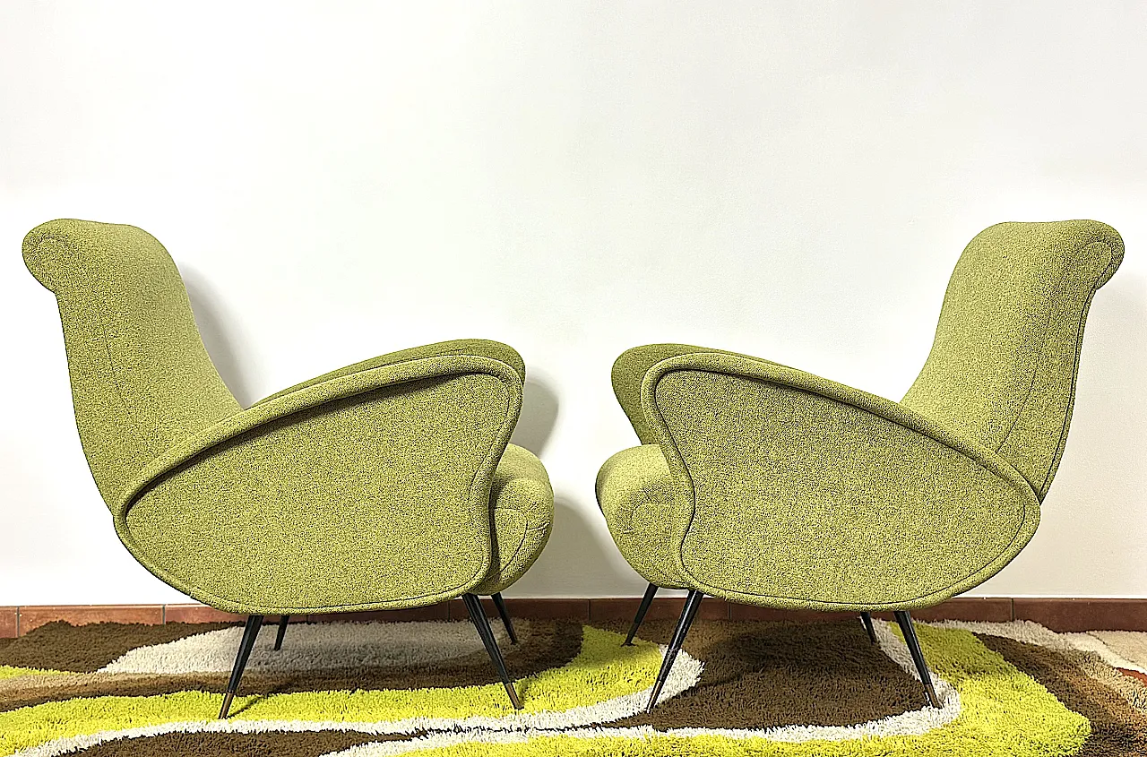 Pair of armchairs by Isa Bargamo, 1950s 6