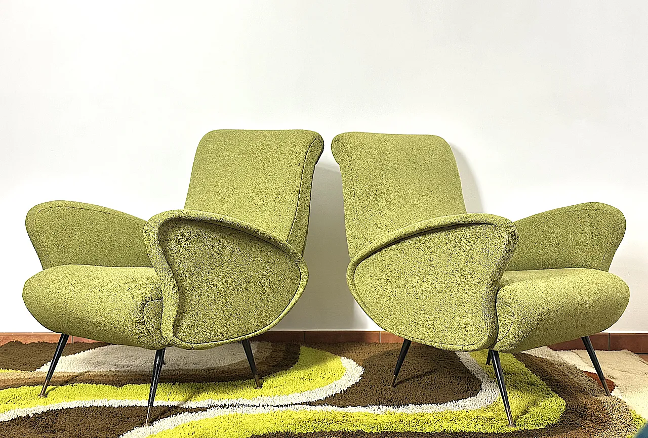 Pair of armchairs by Isa Bargamo, 1950s 8