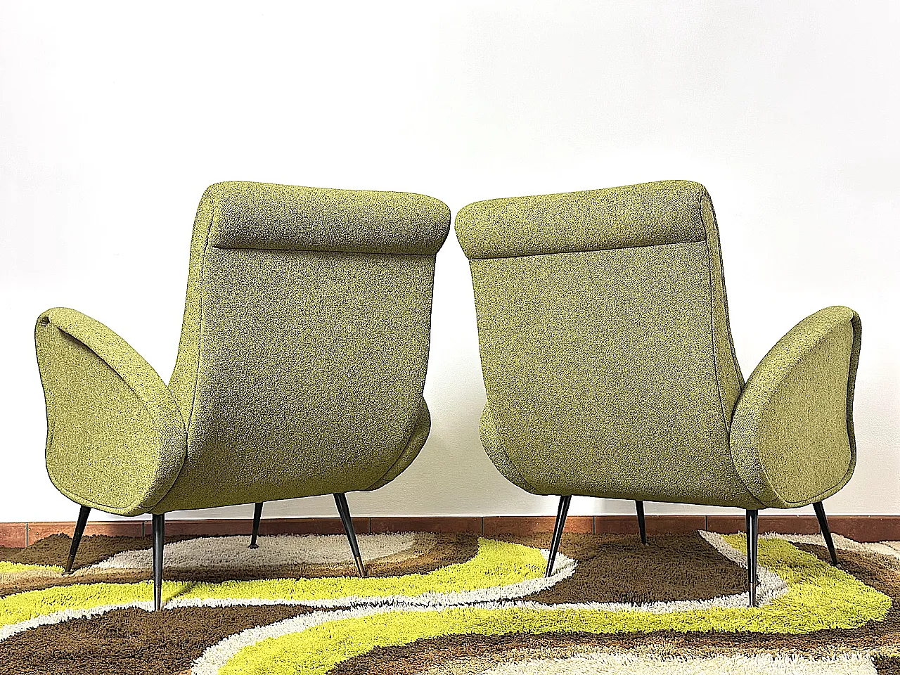Pair of armchairs by Isa Bargamo, 1950s 11