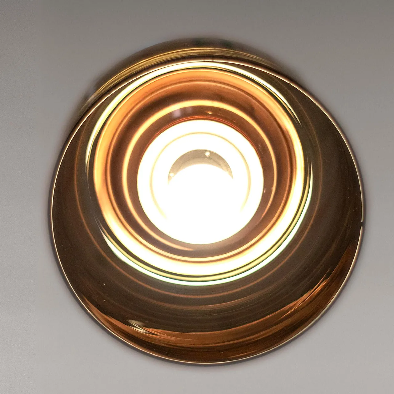 Smoked glass pendant lamp, 70s 6