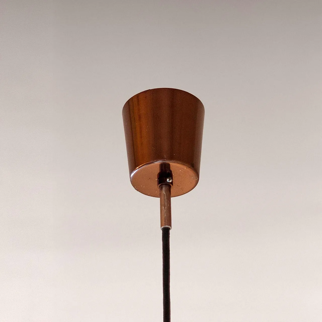 Smoked glass pendant lamp, 70s 8