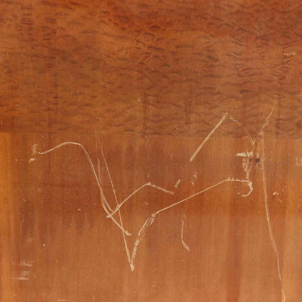 Letto matrimoniale in radica di acero con comodini, '900 5