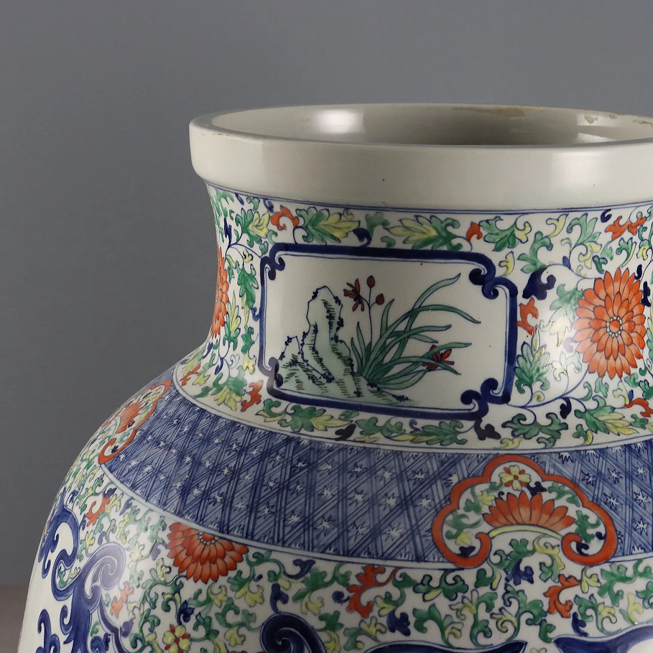 Coppia di vasi a balaustro con coperchio, '900 6