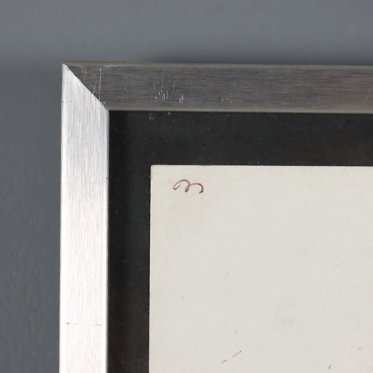 Acquarello e carboncino su carta con cornice, '900 7